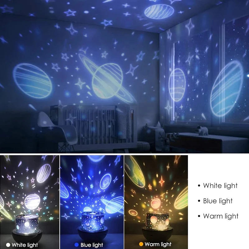 Mini Night Light Music Rabbit Projection Lamp USB Charging Starry Led Sky Projector Lamp