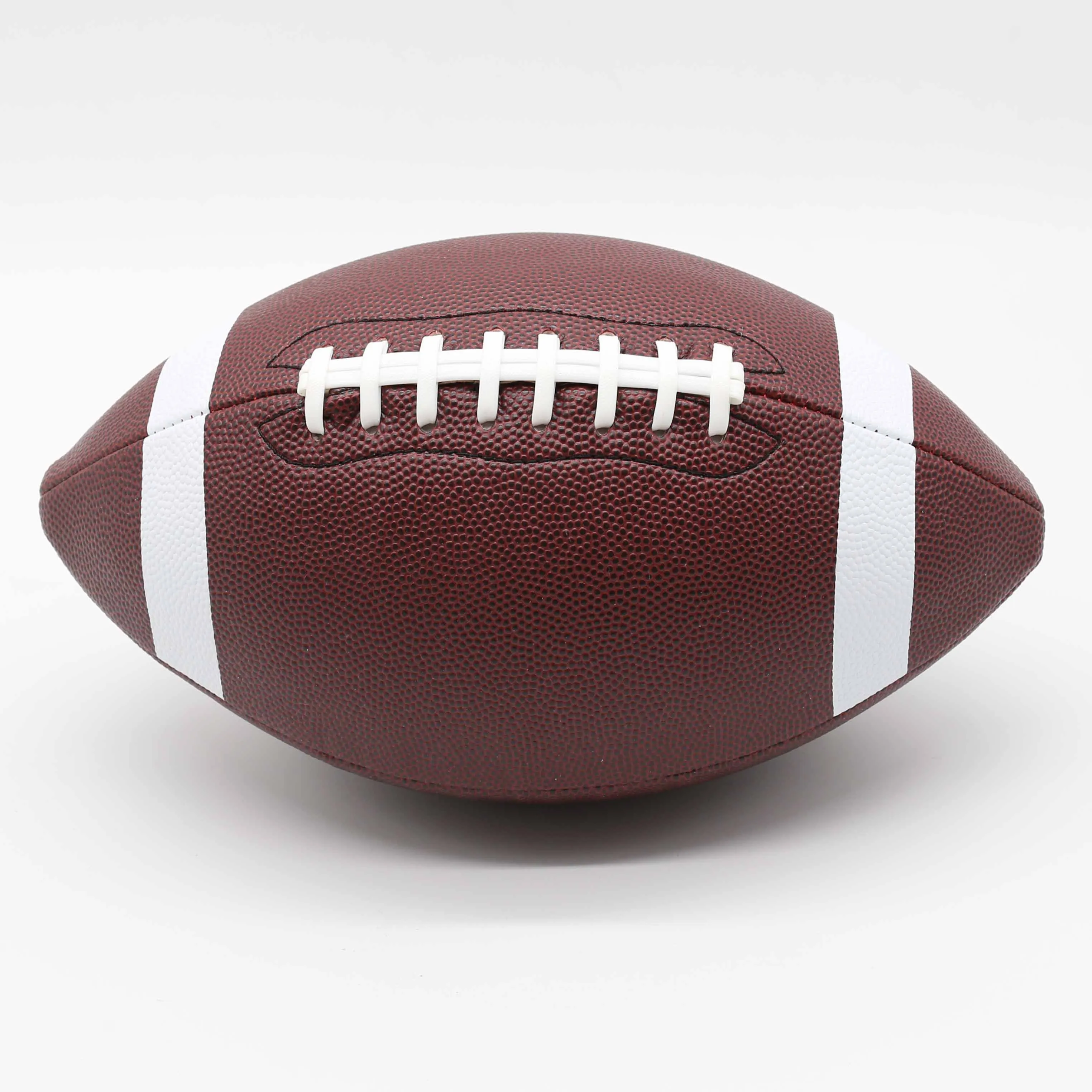 Custom Logo Composite Leather Rugby Official Size F9 American training PU Football ball custom