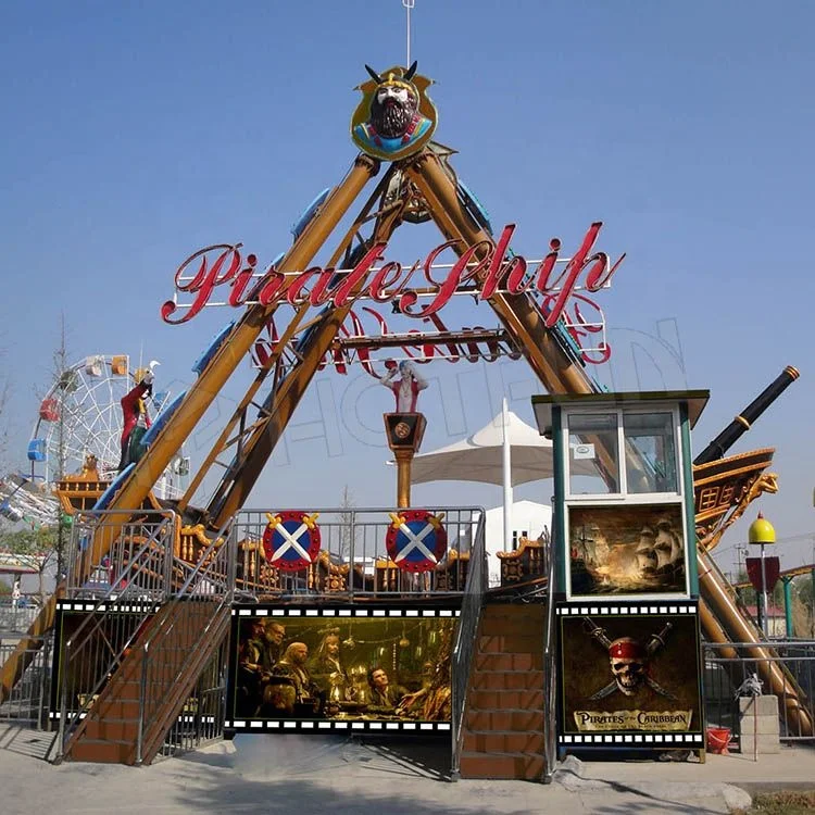 Pirate Attraction 24 Seats Ocean Pirate Ship Amusement Park Rides Theme Park Customized Pirate Ship For Sale