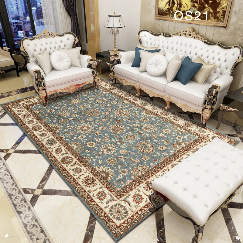 Turkish Persian kilim polyester  jacquard chenille digital printed rug