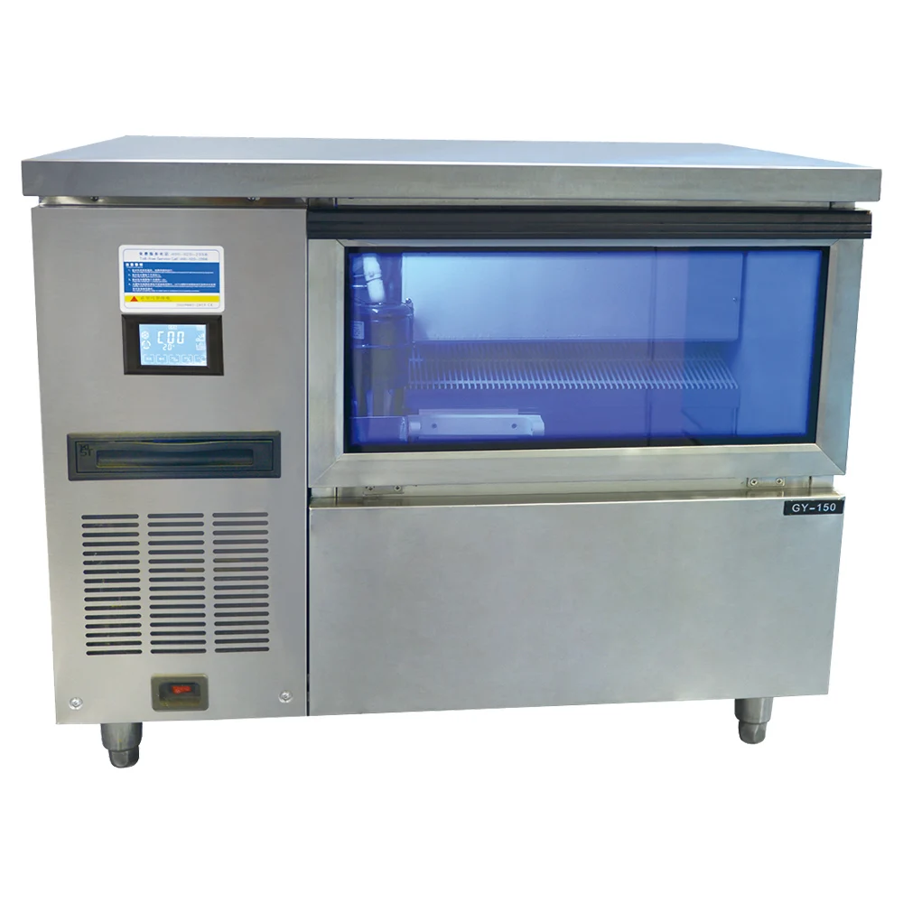 
Профессиональная Автоматическая льдогенератор полумесяцев, Электрический льдогенератор с механизмом дробления льда 