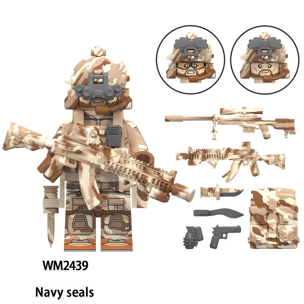 2024 Hot Sale Building Block Figures Mini Brick Characters DIY Construction Toys Compatible with Leading Brands Special Forces