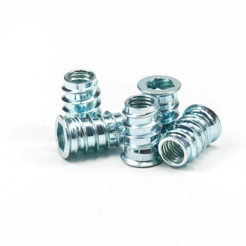 Galvanized Steel Metal Thread Repair Insert Self Tapping Insert Reverse Thread T Nut