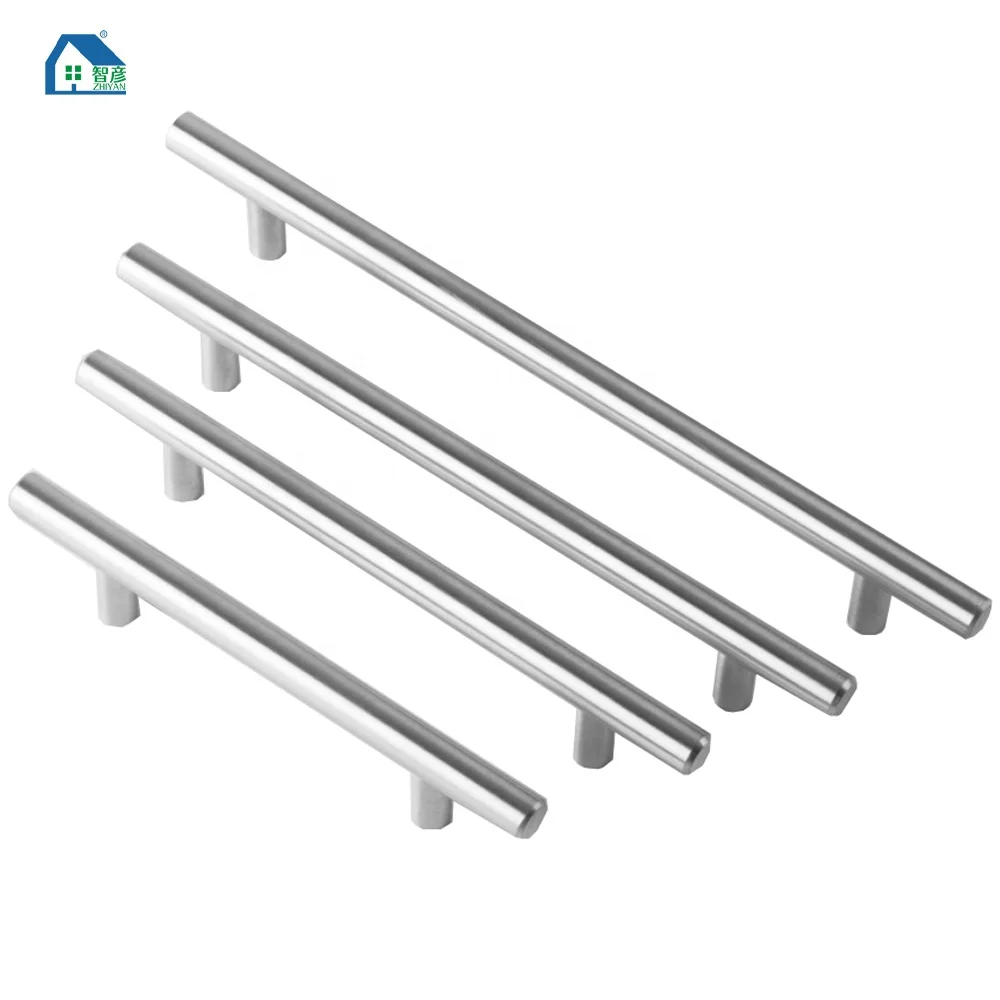 
Brushed Stainless Steel Cabinet handles 96mm,128mm,168mm,192mm Hole Center Stainless Steel T shaped Kitchen Drawer Pulls  (1600206265957)