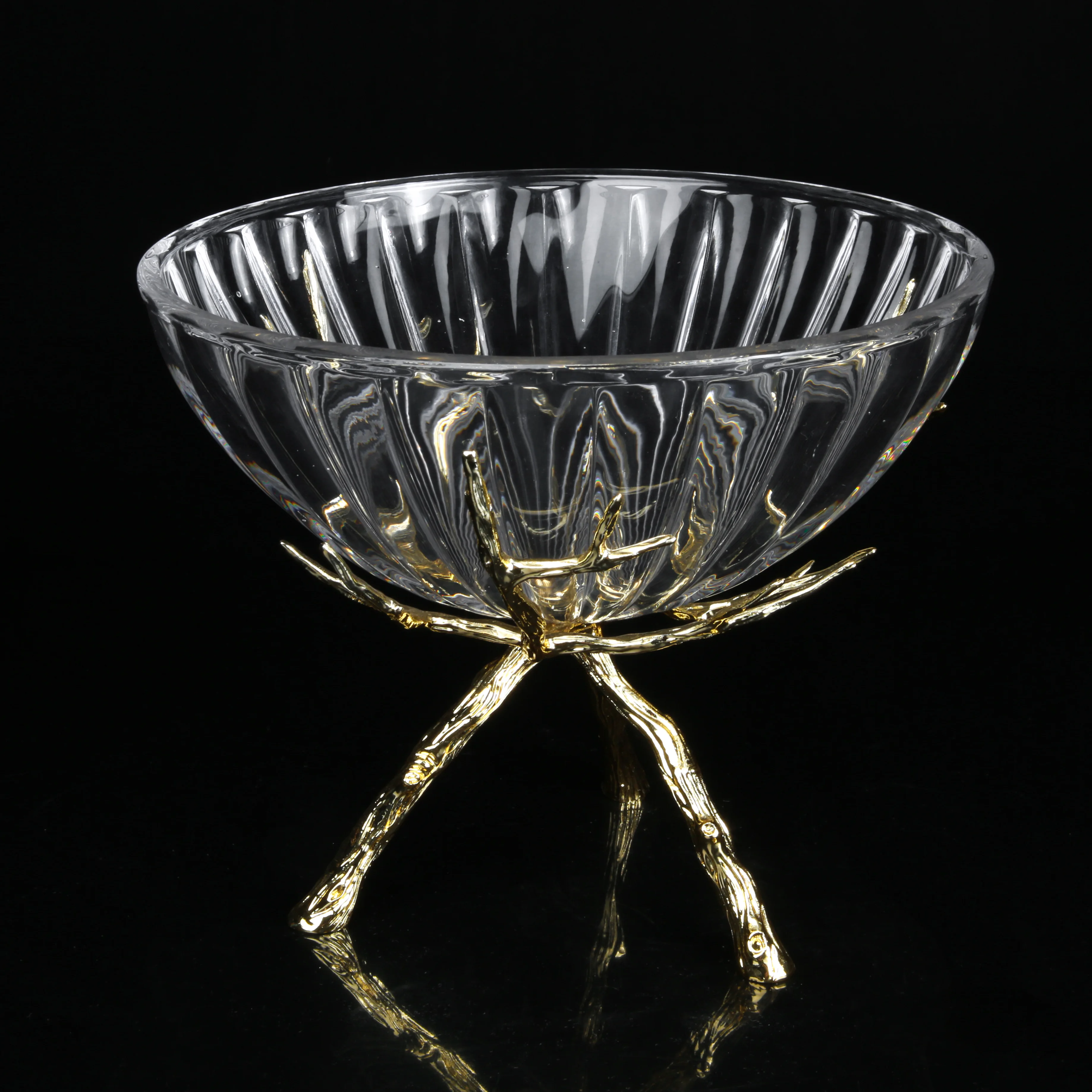 Manufacturer Wholesale High Quality Home Glass fruit dry fruit tray Elegant Transparent Nordic Fruit Tray