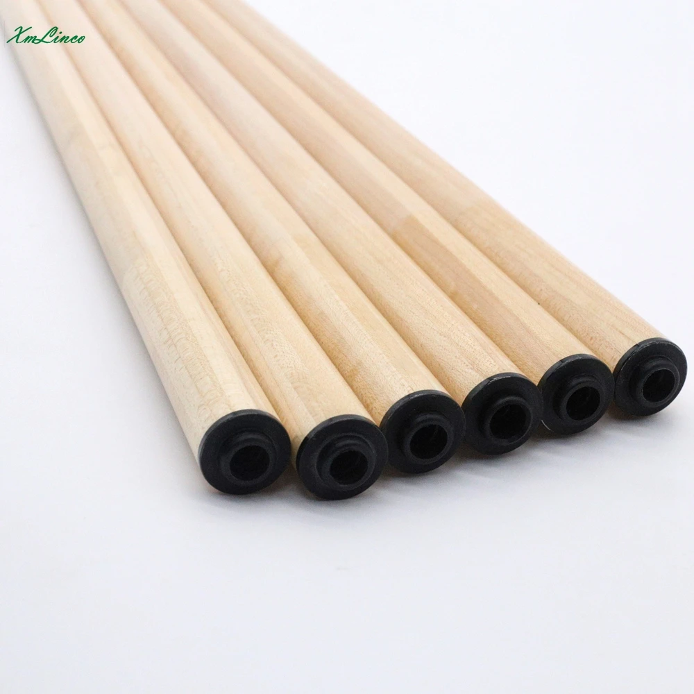 Xmlinco 12pcs hard maple wood with carbon tube spliced carom cue shaft pool cue shaft