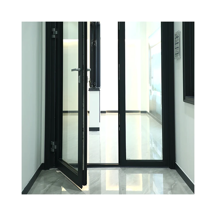 Aluminium Double Glass Slimline Swing Kitchen Casement Door Interior Bedroom Toilet Flush Door
