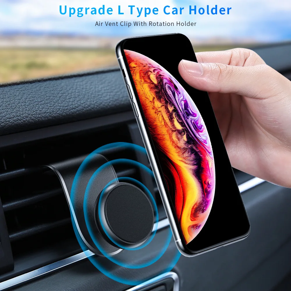 Универсальный магнитный автомобильный держатель FLOVEME для iPhone поворот на 360 градусов мобильного телефона подставка крепление поддержка