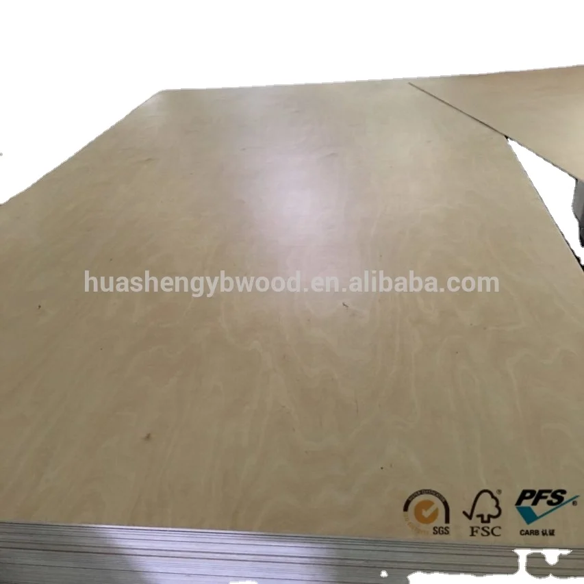 
18mm UV prefinished birch plywood/baltic birch plywood for Canada 