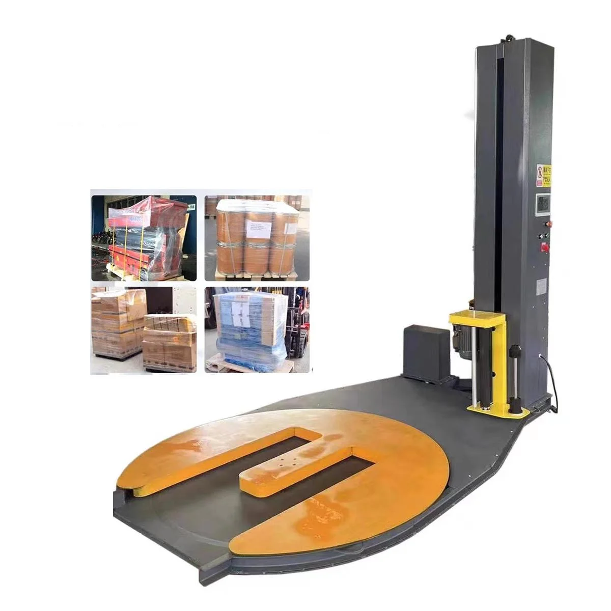 honeycomb paper machine for pallet wrapping	 wrapper wasp	 forklift enter