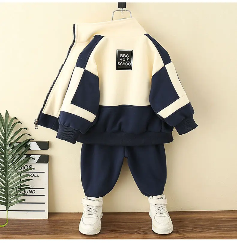 Cool high quality 2 pieces kids boys clothes set fall 3 to 5 years