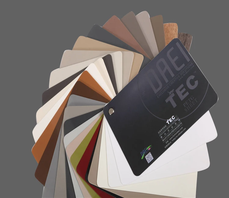 Food Grade  Anti Scratch Solid Pure Colour PVC Board Matte Finish PETG Film