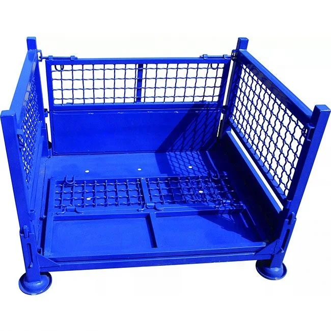 Customized Folding Steel Storage Cage Warehouse Metal Rack Storage Cage