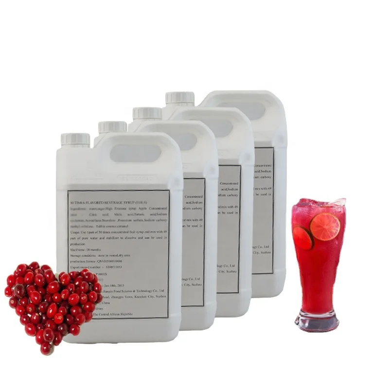 2024 hot sale concentrate juice 50 times concentrate fruit syrup-cranberry flavor