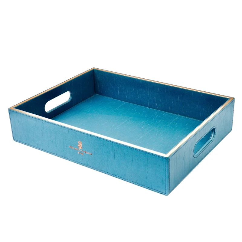 office hotel conference custom logo pu leather clothes a4 ring binder file folder, document presentation portfolio binder folder