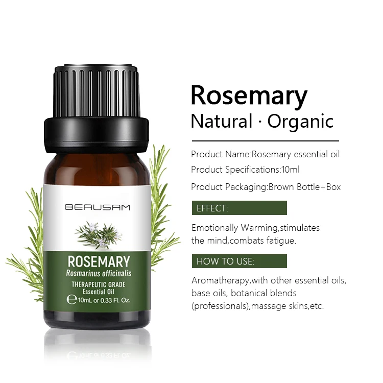 
Spot 10ml Natural Plant Aromatherapy Oil 100 % Pure Nature Body Massage Oil Rosemary Essential Oil 