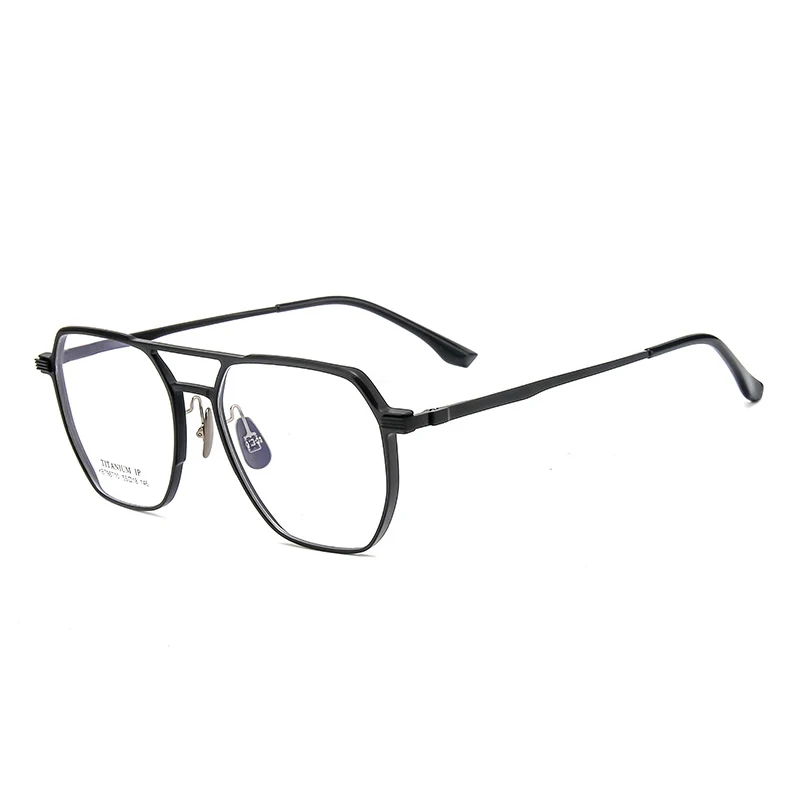China Factory Manufacturer French Design Unisex Large Big Oversized High Quality Titanium Optical Frame
