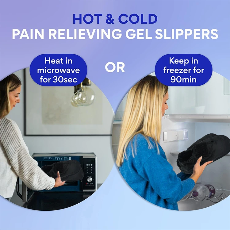 Hot Cold Therapy Gel Ankle Boot Ice Pack Wrap for Foot After Surgery Plantar Fasciitis Foot Pain