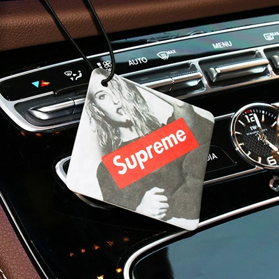 custom printing absorbent paper car air freshener and hanging perfume cards for promotion gifts