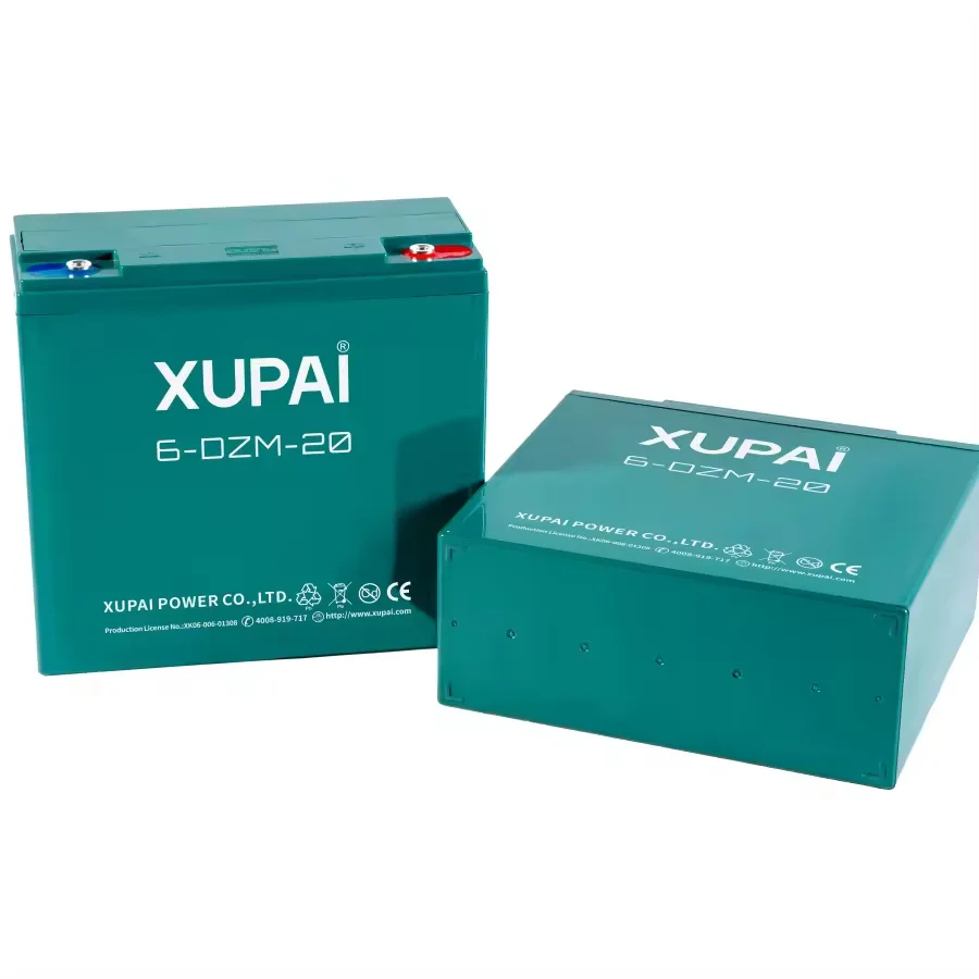 XUPAI Sealed Rechargeable Vrla Gel Lead Acid Battery 6-DZF-20 for Electric Vehicle Battery