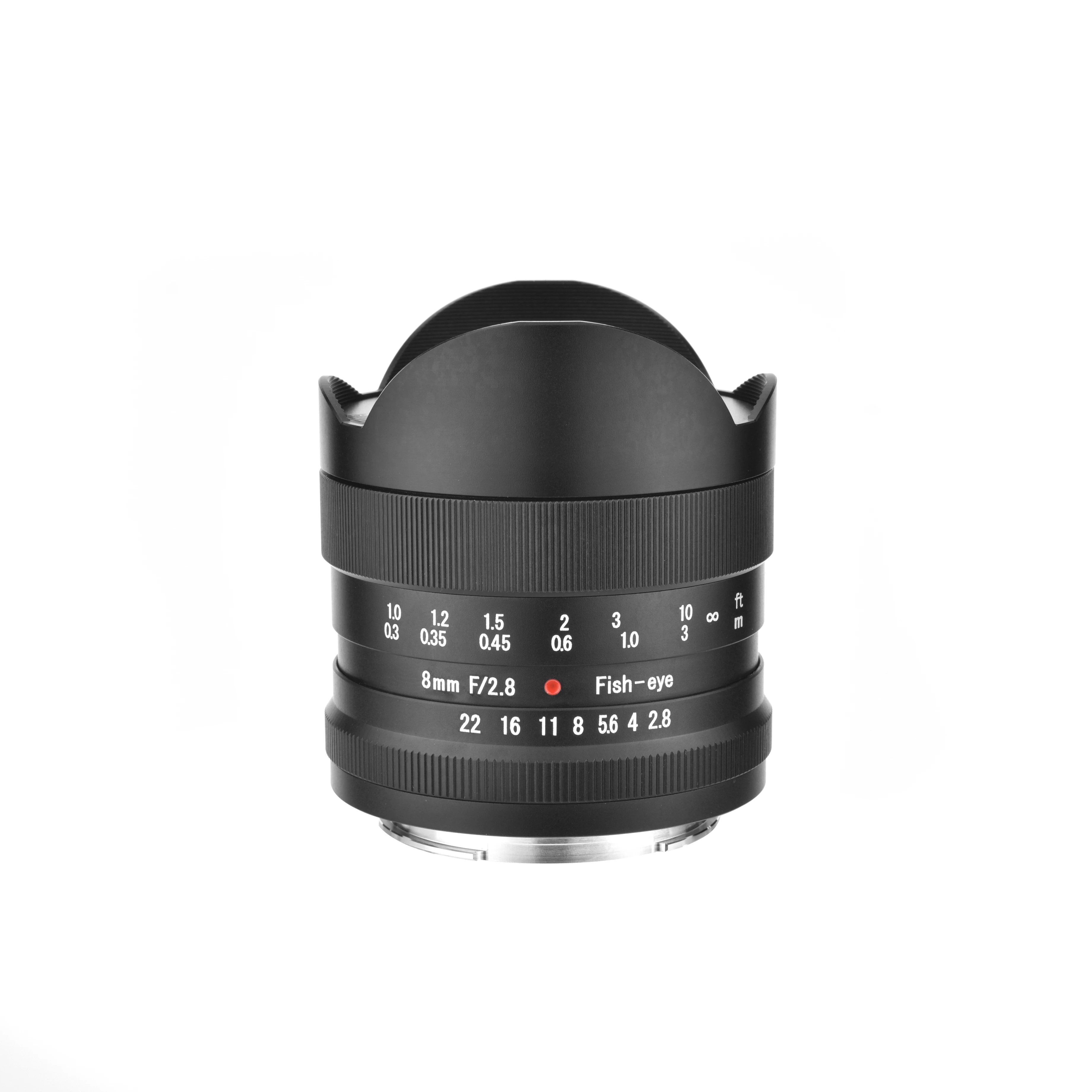 Manufacturer Custom Large Aperture Camera Lens Full Frame 8mm F2.8 Fisheye Lens