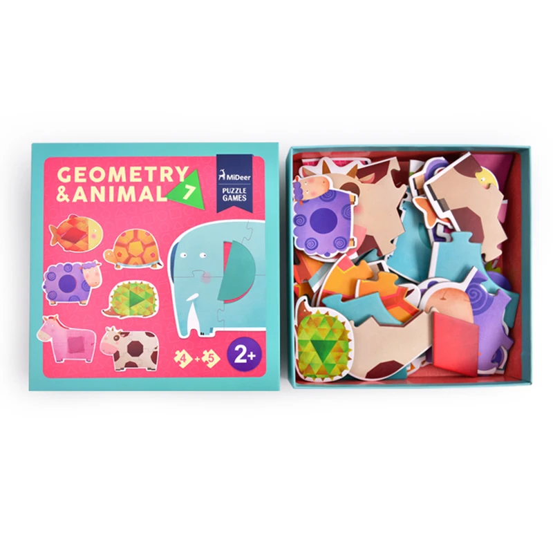 
Mideer Children Educational Cartoon Animal Puzzle Games Toys 