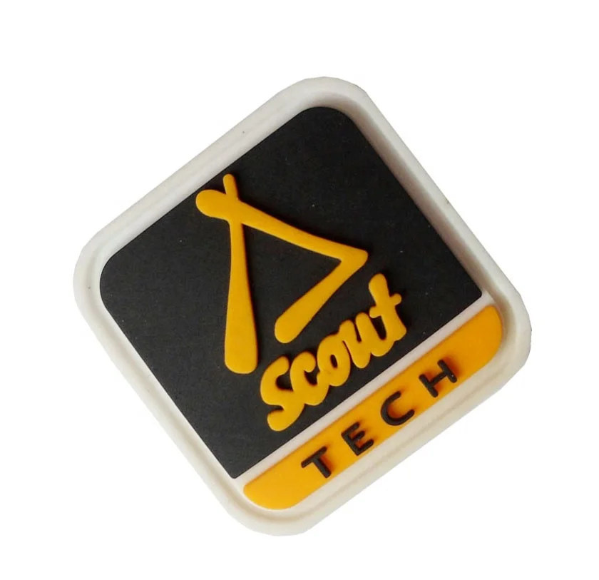 Pvc Label Embossed Engraved Rubber Patch 3D Custom Pvc Patch