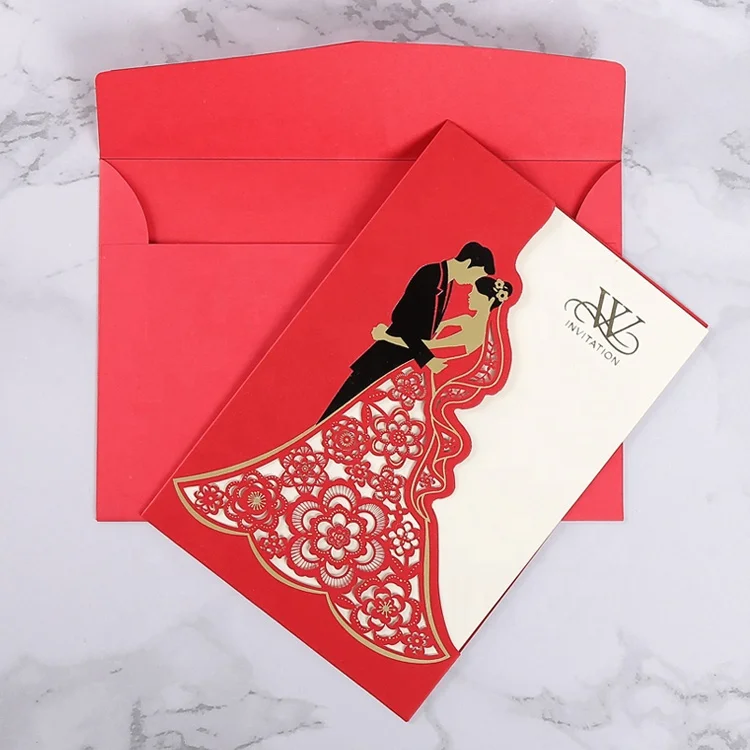 
Nepali marriage invitation card korean / myanmar / chinese customised wedding invitation card 