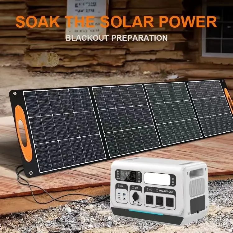 100W  200wPortable Solar anel Outdoor Foldable Solar Panel Folding Outdoor Camping Monocrystalline Silicon Foldable Solar Panel
