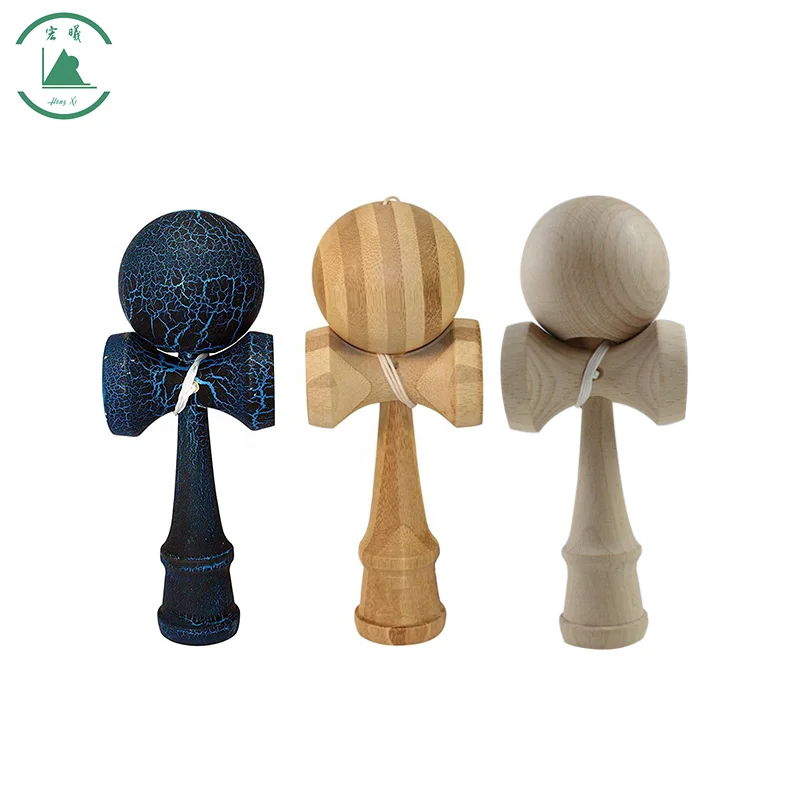 Factory Direct Wooden Kendama Toys Japanese sword wood ball Kendama  Bamboo Kendama Toys