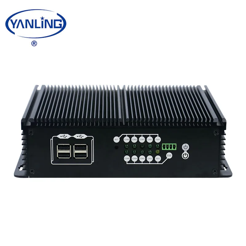 Industrial Mini Computer Intel Core i5 4200u Dual Lan DDR3L 6 COM Desktop PC Support RS485/RS422 and Wi-Fi /BT