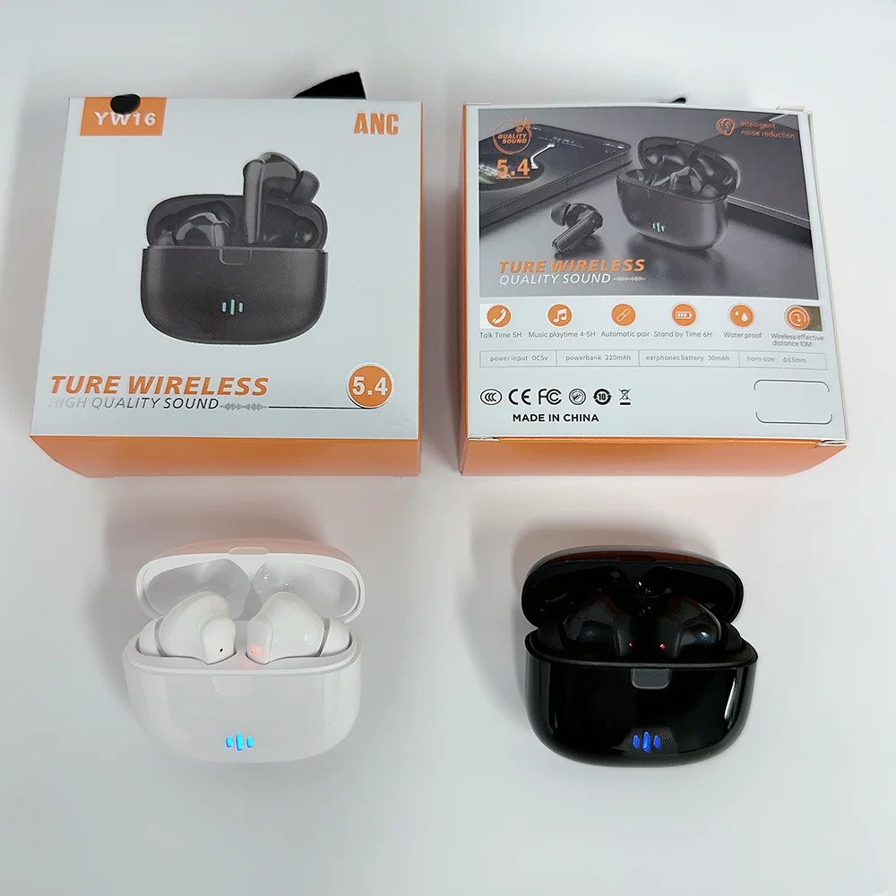 Наушники-вкладыши YW16 ANC Tws стереонаушники водонепроницаемые Спортивная гарнитура с музыкальным/игровым режимом и полноэкранным дисплеем