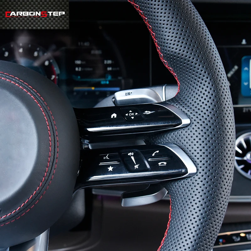 For Mercedes Benz AMG W205 W204 A45 Old Model Upgrade New Carbon Fiber Dragonfly Steering Wheel