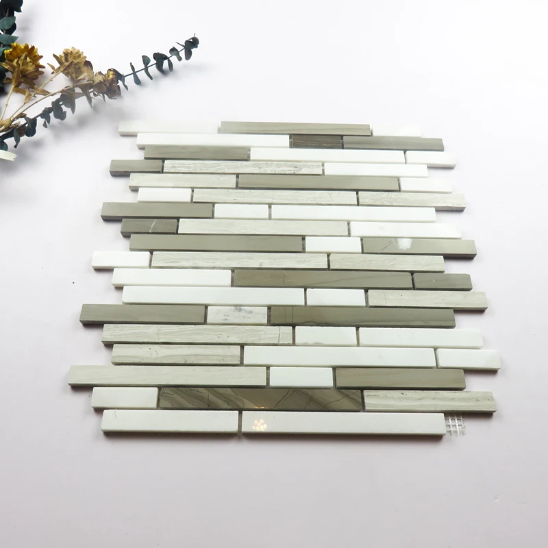 Good price Tumble Backsplash Kitchen Marble Mosaic Tile