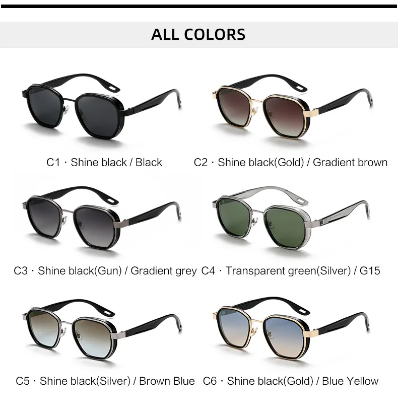 New fashionable sunglasses for women with a high-end polygonal feel, personalized polarized sunglasses with UV protection