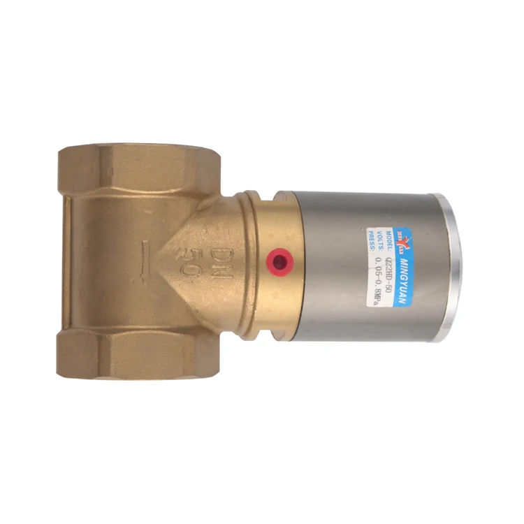 Q22HD Piston Control Valve Pneumatic With Brass Body Good Sealing Performance