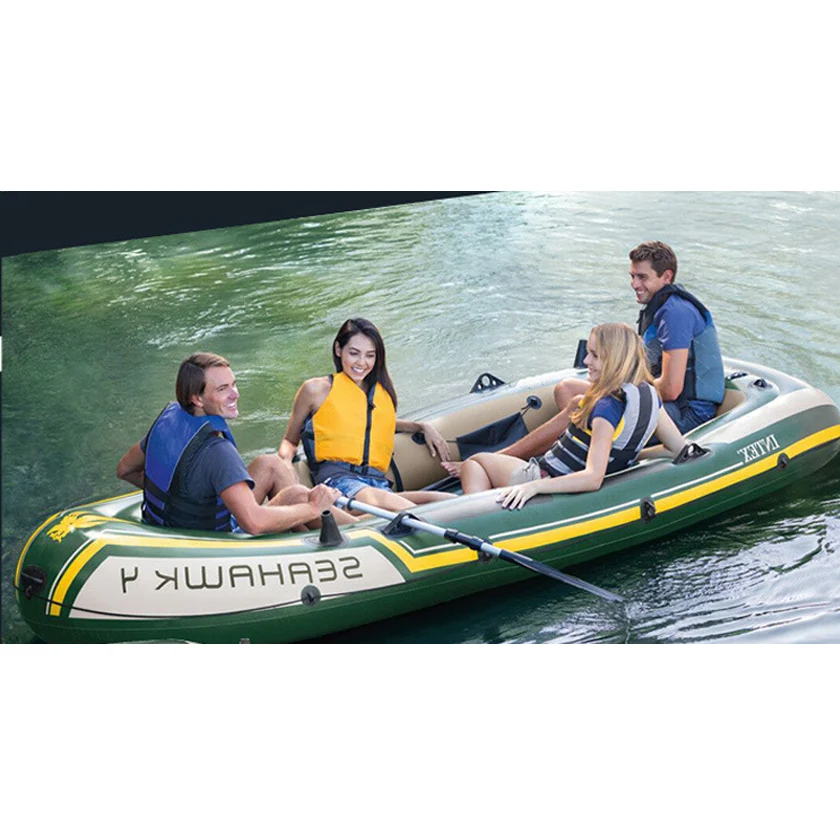 Outdoor water sport recreational rowing boat inflatable kayak for 2 person fishing boat