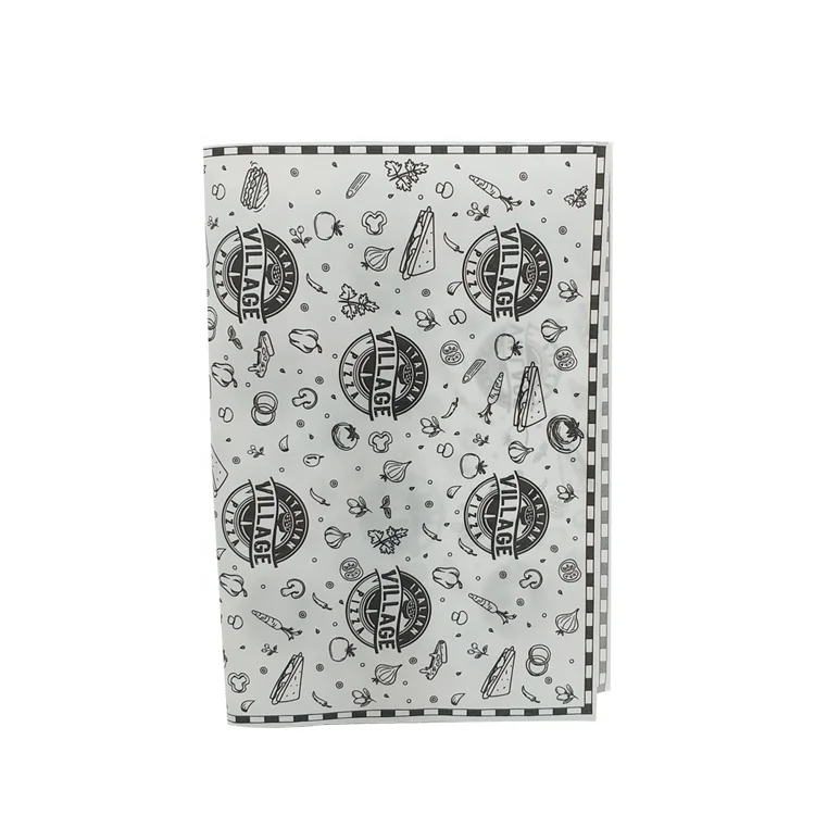 
Design Logo Cheap Price Deli Wrapping Paper Custom Printing Greaseproof Paper For Hamburger 