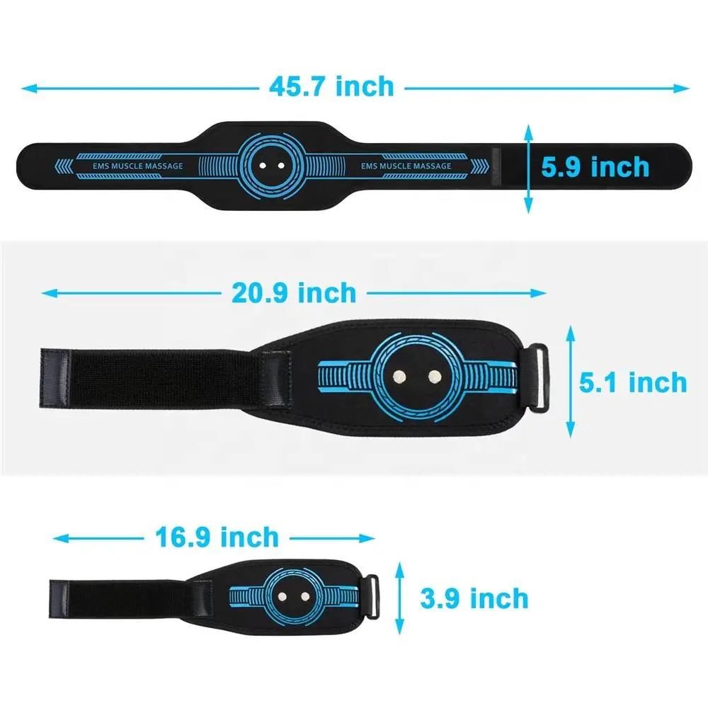 Exercise And Therapy Device Electronic Digital EMS TENS Units Belt And Arm Stimulator Massage Pads