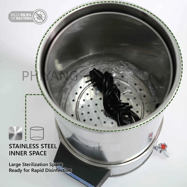24L Portable Pressure Steam Sterilizer High Pressure High Temperature Steam Retort Autoclave