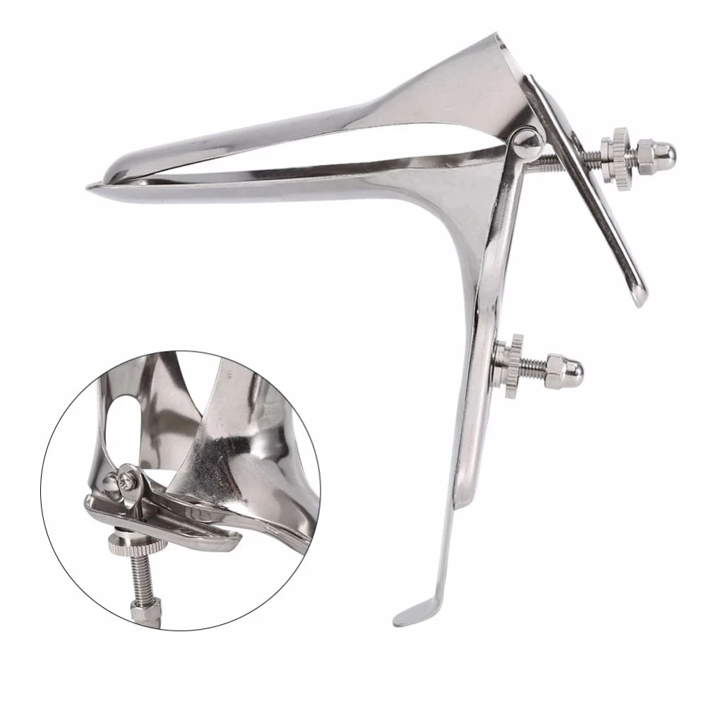 Free Custom Box - Stainless Steel Vagina Expansion Device Adult Genitals Anal Vaginal Dilator Colposcopy Speculum
