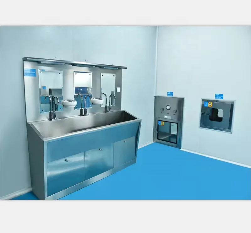 Hospital Scrub Wash Sink With Automatic Sensor Faucet