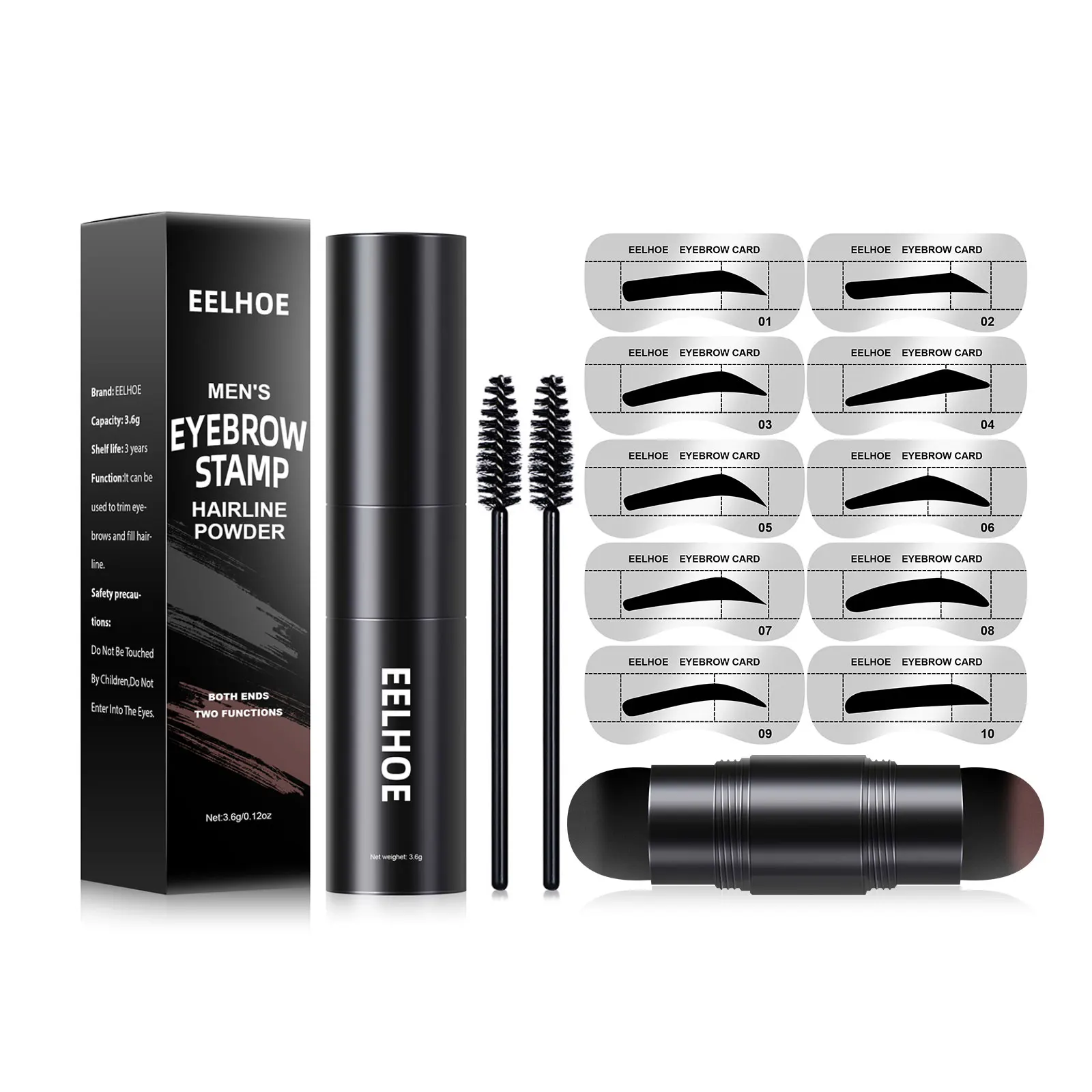 Hot Sale Hair Loss Treatment Instant Hairline Root Shadow Hairline Powder Men Hairline Eyebrow Repair Shadow Powder