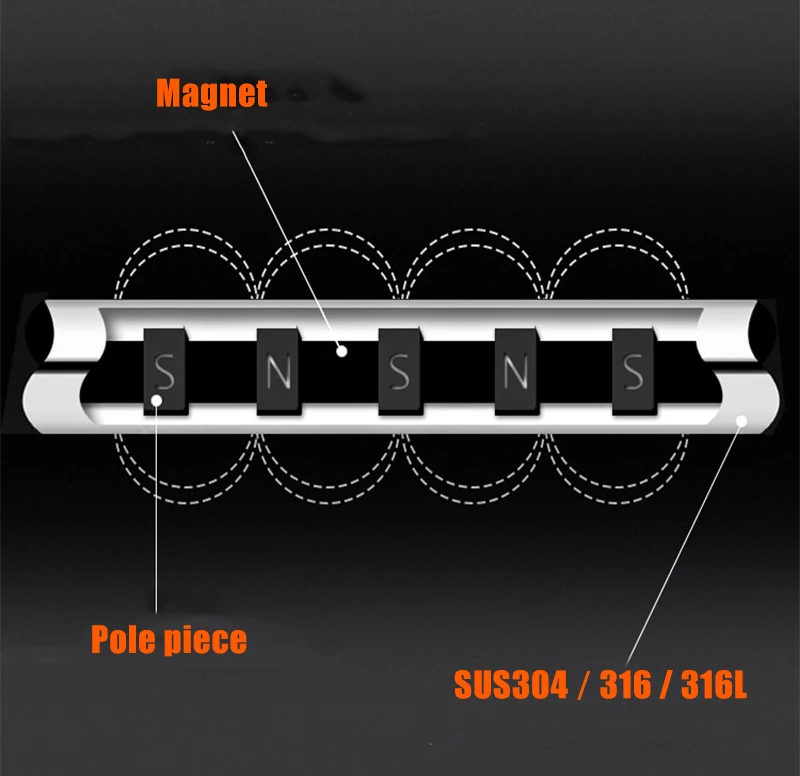 Super Strong Stainless Steel Magnetic Water Filter Neodymium Magnetic Bar