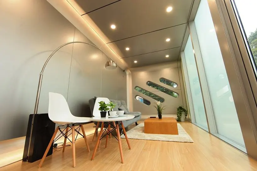 Modern 40ft Movable Prefabricated Modular House Temporary Living Pods Homeless Pod