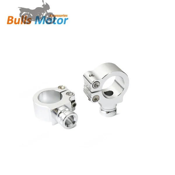 China factory 22mm universal adjustable cruiser   chopper motorcycle  CNC clip on handlebar  39mm clamp