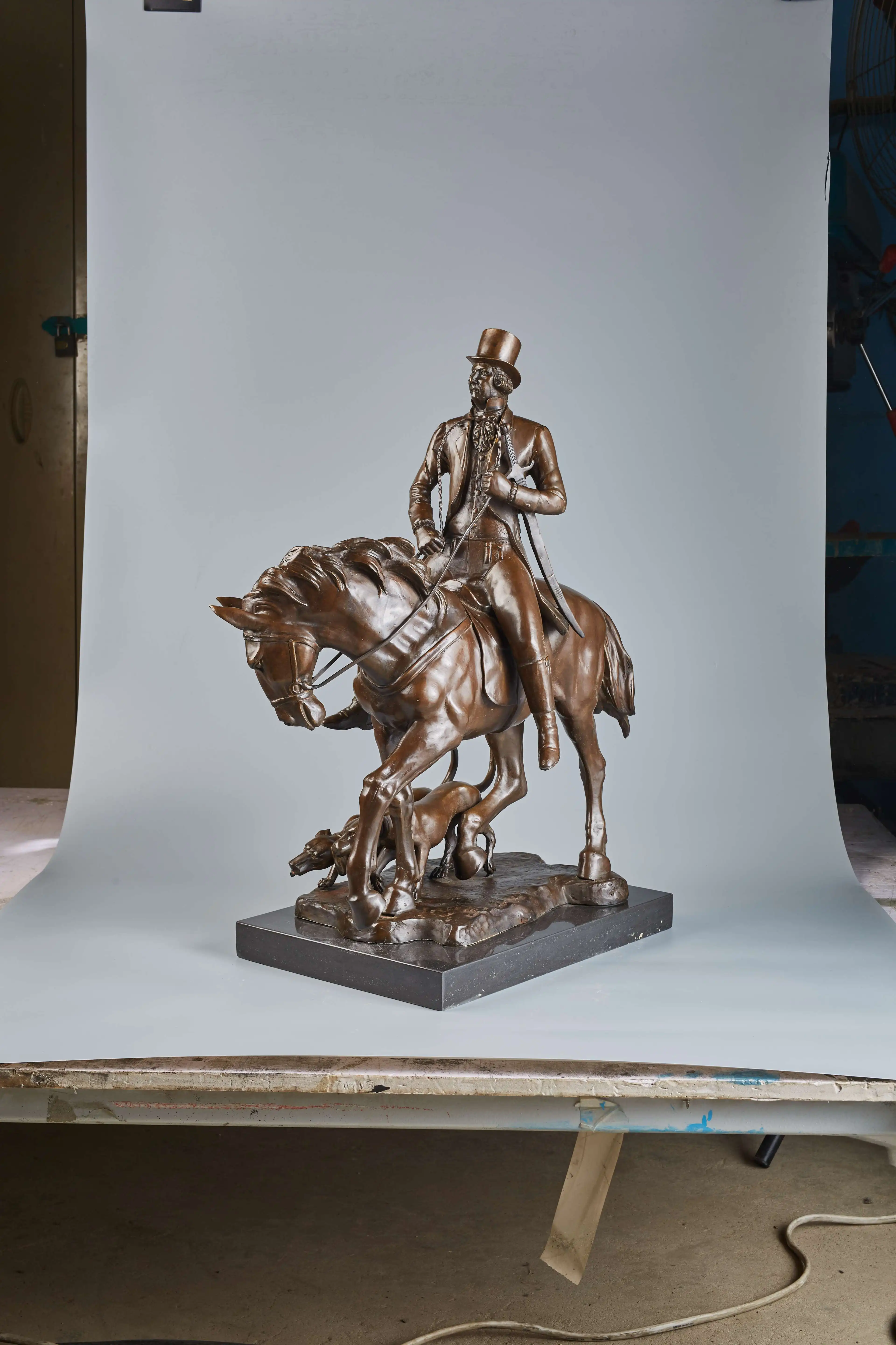 Popular Factory Supplied Bronze Art Violinist Man Johann Strauss Figurine Brass Cast Male Statue for Decoration