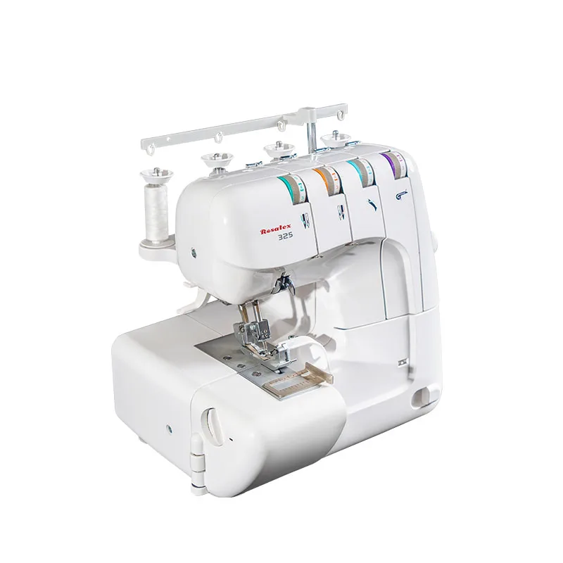 Rs-325 двойные иглы Rosatex 2/3/4 ниток Бытовая мини-оверлок швейная машина портативная швейная машина