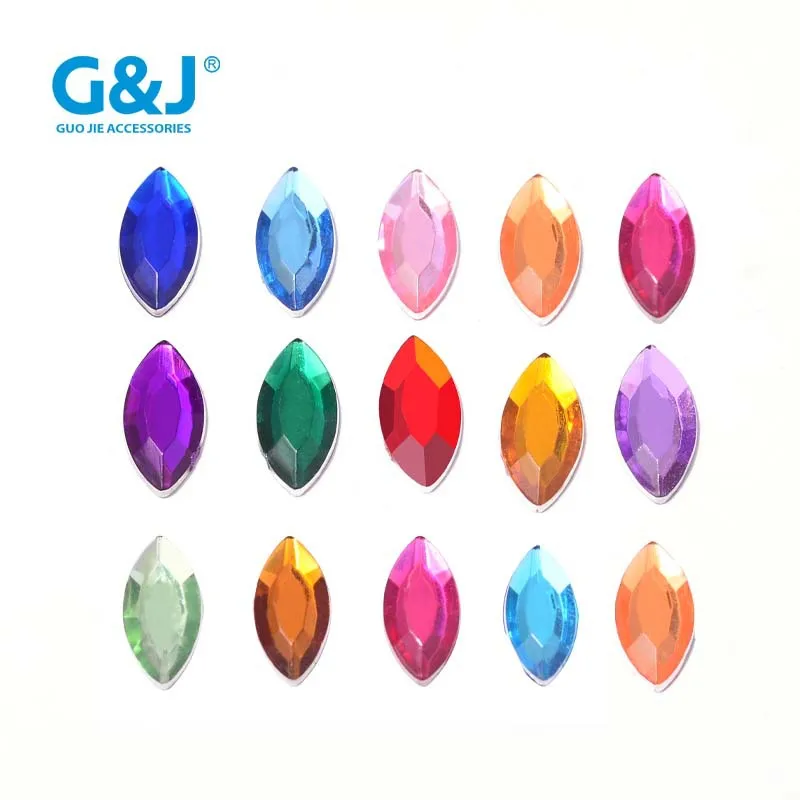 Domestic benzene acrylic horse eye flat bottom diamond DIY double-sided sticker card diamond jewelry accessories factory