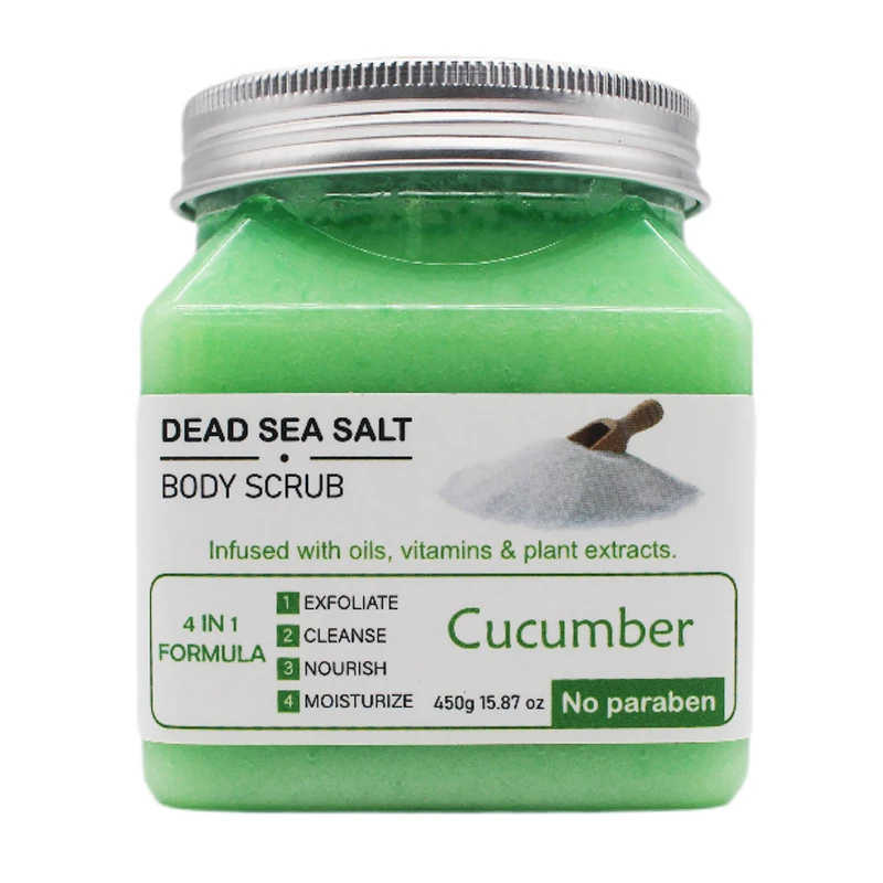Deep Cleaning Skin Care Coconut Sea Salt Exfoliating Body Scrub Wholesale